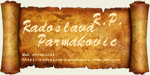Radoslava Parmaković vizit kartica